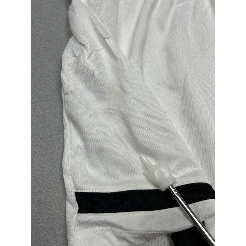 Nike Dri-FIT Shorts Polyester White Black Large Womens